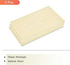 MECCANIXITY 3pcs Basswood Sheets 12 x 8 x 3/8 Inch Unfinished Wood Boards - Image 3