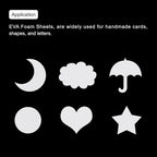 MECCANIXITY EVA Foam Sheets White 7.6 Inch x 5.9 Inch 2mm Thickness - Image 6