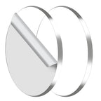 2pcs Clear Round Sheet Acrylic Circle Cake Disk Acrylic Sheets 7 in | Table Top by Senbota