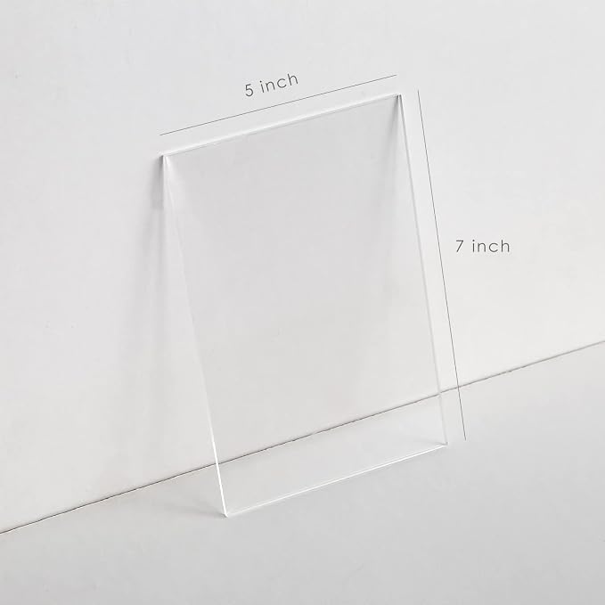 UNIQOOO 20 Pack Clear Blank Acrylic Sign - Image 6