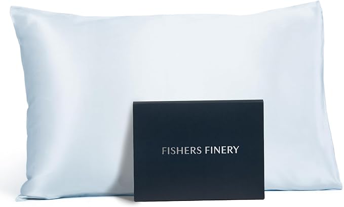 Fishers Finery 25mm 100% Pure Mulberry Silk Pillowcase by FishersFinery