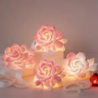 4 Pcs 3D Flower Candle Silicone Molds, Gardenia Shape - Image 6