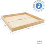 Wood Canvas Panel Cradled 10 x 10 inch, Shadow Box, & Tray Crafts, by - Image 2