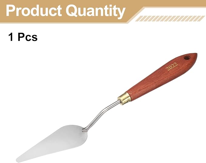 HARFINGTON Palette Knife Painting Tool 3.23" x 1.14" Stainless Steel Teardrop - Image 3