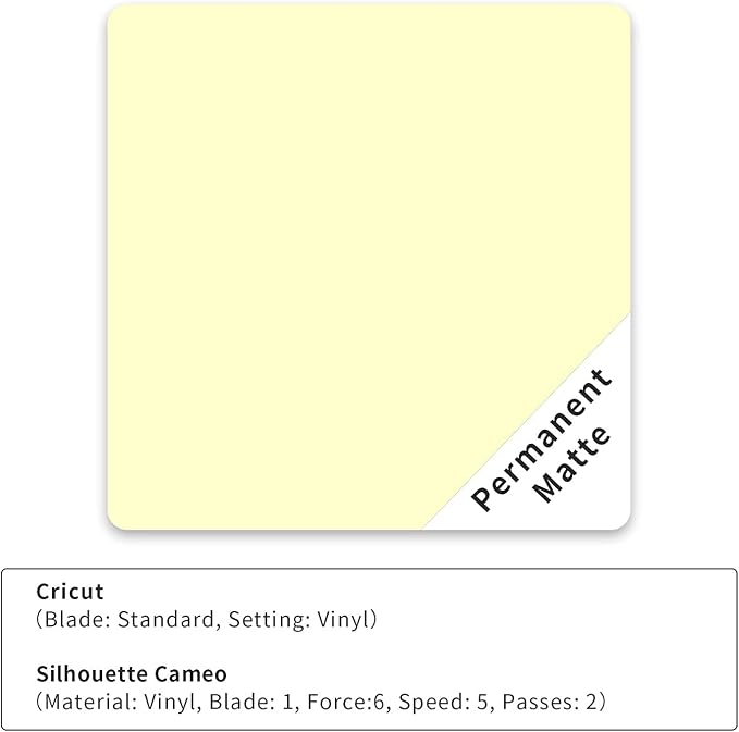 IModeur 65 Pack Matte Permanent Vinyl Vinyl Sheets - Image 5