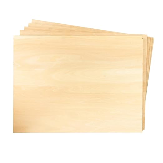 5 Pack Unfinished Basswood Sheet 12x16x3/16 Inch Thick Plywood Board Wooden - Image 2