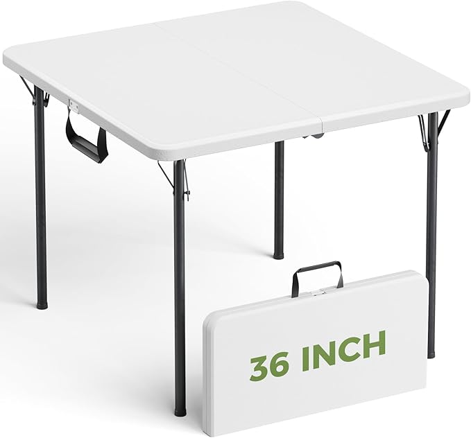 Folding Table, 36 Inch Square Foldable Card Table by FoldingFurniture