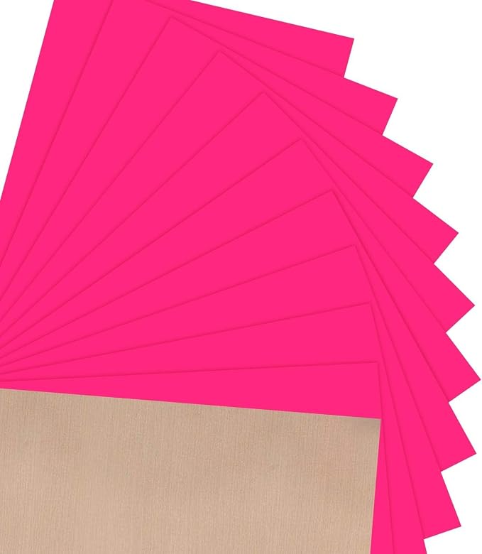 JANDJPACKAGING Neon Pink Heat Transfer Vinyl, HTV by JANDJPACKAGING