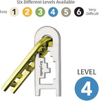 BePuzzled |Keyhole Hanayama Metal Brainteaser Puzzle Mensa Rated Level 4 - Image 5