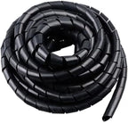 Spiral Cable Wrap -25 Ft 3/8" Cable Management Sleeve Organizer by Tsurpcao
