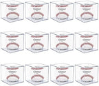 Baseball Display Case, 12 Pack Clear Acrylic Cube Holder Set | Dustproof Clear - Image 2