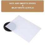 Milky White Acrylic 2 Sheets of 12"x12"White Translucent Acrylic 1/8" Thickness - Image 5