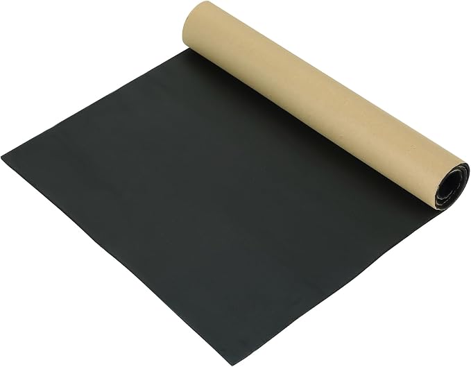 Sponge Neoprene with Adhesive Foam Rubber Sheet 1/8” Thick X 12” Wide X 24” Long by AMGSH
