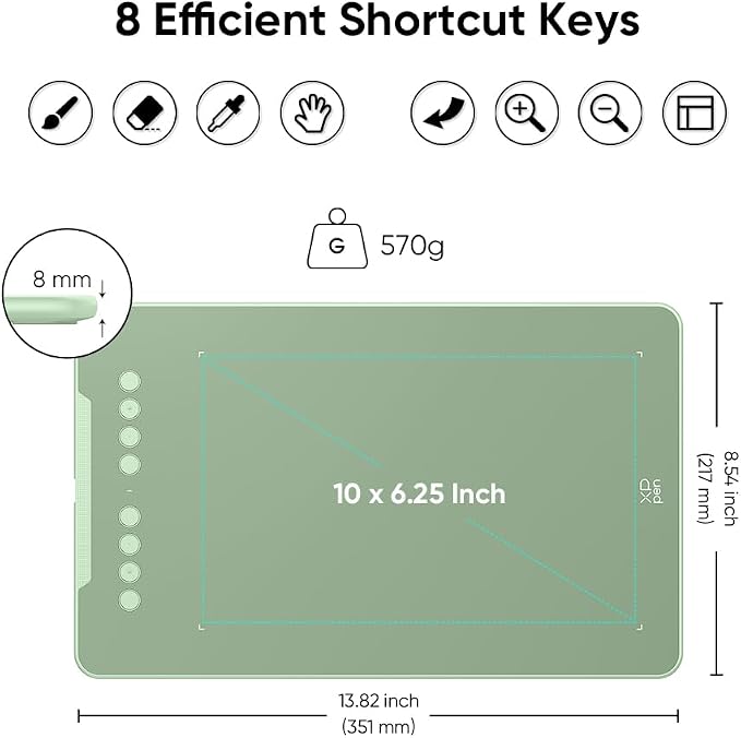 XPPen Deco 01 V3 10x6 Drawing Tablet | 16K Pressure Pen | Battery-Free Stylus | - Image 3