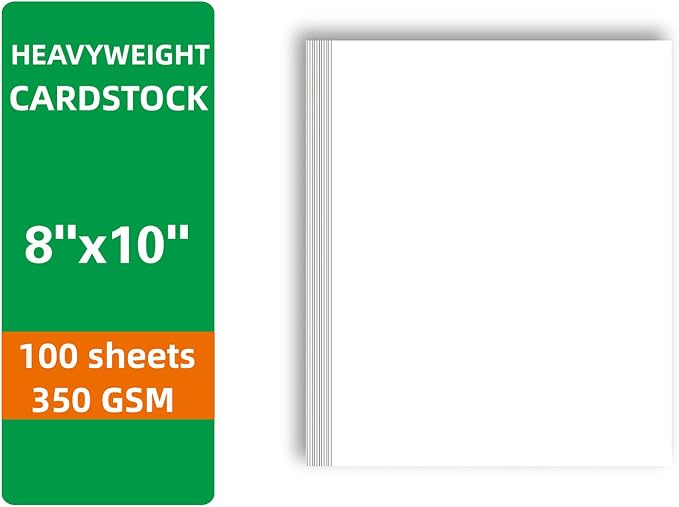 100 Sheets White Cardstock Thick Paper - Image 2