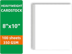 100 Sheets White Cardstock Thick Paper - Image 2