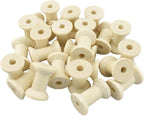 HAHIYO 1.2Inch/3cm 25PCs Natural Wood Spool Unfinished Wooden Thread Spool by Unknown