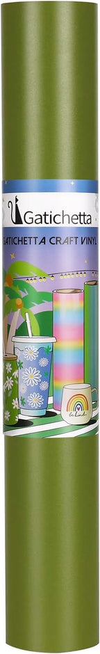 Gatichetta Green Vinyl Army Green Self Adhesive Vinyl Craft Permanent Vinyls - Image 4