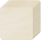 TKOnline 25Pcs 6 x 6 x 1/10 Inches Unfinished Basswood Sheets - Image 8