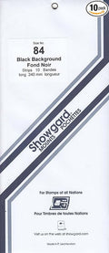 Strip Style Black Stamp Mounts Size 84 by Showgard