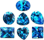 AierCrystal Aquamarine Color Cubic Zirconia Loose Beads Unset by AierCrystal