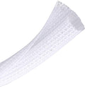25ft - 3/8 inch Braided Cable Management Sleeve Cord Protector - Self-Wrapping by CrocSee