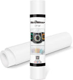TECKWRAP Permanent Adhesive Vinyl 12" x 10ft, Matte White by TECKWRAP