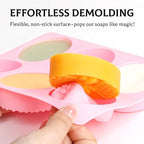 SJ Soap Molds 2 Packs, Oval and Rectangle 3D Honeycomb Silicone Soap Molds - Image 2