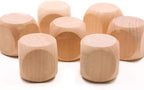 10 Pcs Wooden Dice, 6 Sided Blank Dice Round Corner Cube DIY Graffiti Crafts - Image 5