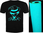 guangyintong Glow in The Dark Heat Transfer Vinyl Rolls, PU Elastic HTV Vinyl - Image 2