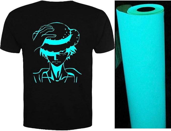 guangyintong Glow in The Dark Heat Transfer Vinyl Rolls, PU Elastic HTV Vinyl - Image 2