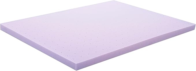 Lucid 3 Inch Lavender Memory Foam Mattress Topper, Twin XL Size – Essential Oil - Image 7