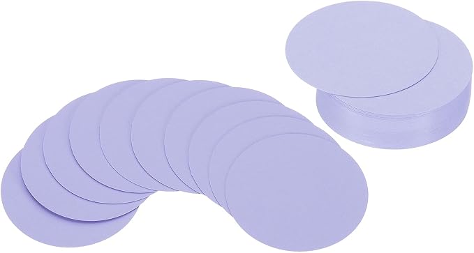 PATIKIL 2inch Circle Card Stock, Light Purple by PATIKIL