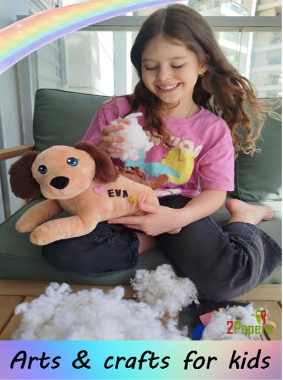 2Pepers Create Your Own Best Friend: DIY No-Sew Plush Dog Craft Kit - Image 2