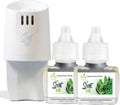 Scent Fill Green Clover & Aloe Plug in Air Freshener, Scented Oil Refills, 2 Refills + Diffuser
