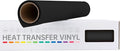 VinylRus Heat Transfer Vinyl-12” x 6ft Black Iron on Vinyl Roll by VinylRus