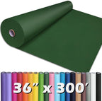 PerkHomy Dark Green Kraft Paper Roll 36" x 3 by PerkHomy