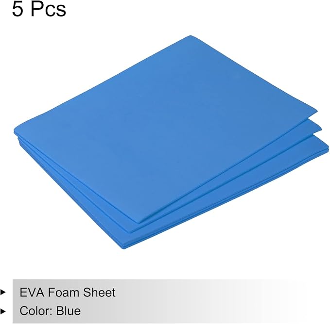 MECCANIXITY EVA Foam Sheets Blue 7.6 Inch x 5.9 Inch 1.5mm Thickness - Image 3