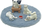 Dollhouse Cats w/ 1/12 Scale Accessories Mini Furniture Model Wooden Miniature by Unknown