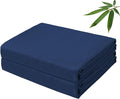 Bamboo Viscose Flat Sheets Only, 400 Thread Count Sateen Weave TwinXL Size Flat by ZaizaiHome