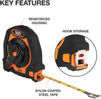 Klein Tools 94100CR Closed Reel Long Tape Measure, 100-Foot Nylon Coated Blade - Image 2