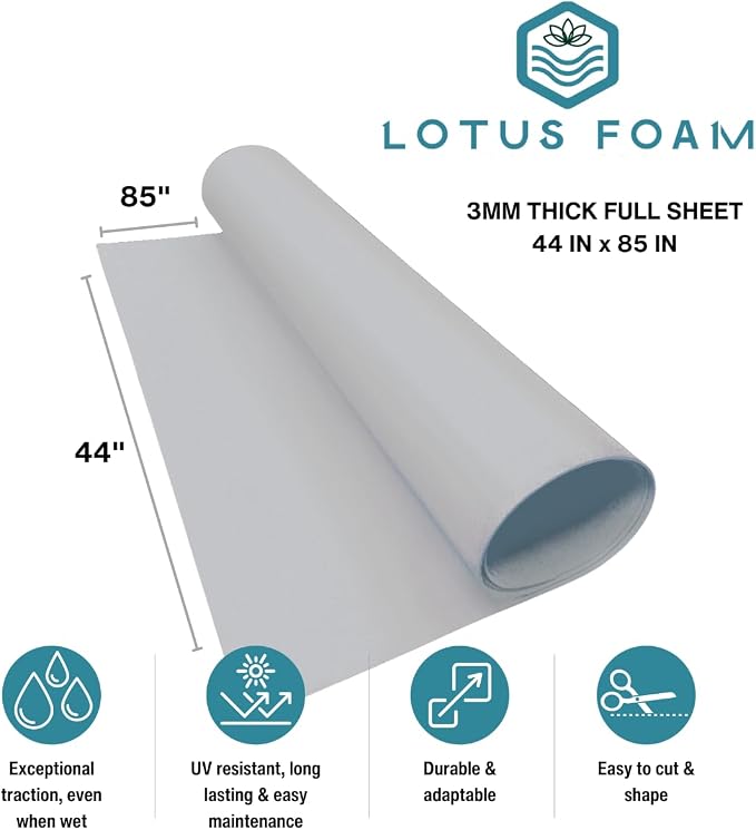 LotusFoam EVA Foam Sheet 3mm – 44"x 85" Craft Foam - Image 2