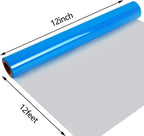 guangyintong Fluorescent Heat Transfer Vinyl Neon Blue HTV Rolls, HTV Vinyl - Image 3