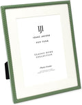 Isaac Jacobs 7x9 Green Metal Rope Border Picture Frame, Horizontal & Vertical by IsaacJacobs