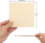 150 PCS Wooden Squares for Crafts, 5 x 5 Inch Unfinished Wood Pieces for Crafts - Image 2