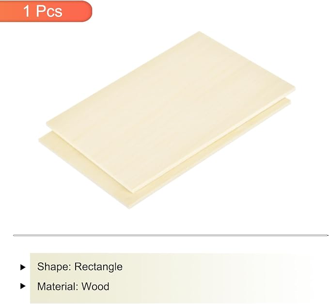 MECCANIXITY Basswood Sheet 18 x 12 x 3/16 Inch Unfinished Wood Boards Plywood - Image 3