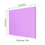 8x8 Inches Purple Mirror Acrylic Sheet – 2 Pcs Reflective Acrylic Panel - Image 2