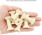 HAHIYO 1.6Inch/4cm 7PCs Natural Wood Unfinished Wooden Empty Thread Spool - Image 6
