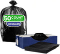 Plasticplace Contractor Trash Bags 33 Gallon - 3.0 Mil, Heavy Duty Garbage Bag 33” x 39”, Black, 50 Count