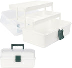 WEWLINE 13-Inch Art Box Organizer 3-Layer Craft Storage Organizer Sewing Kit Box by WEWLINE